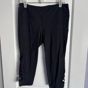 ATHLETA, vented hem, blk, like new